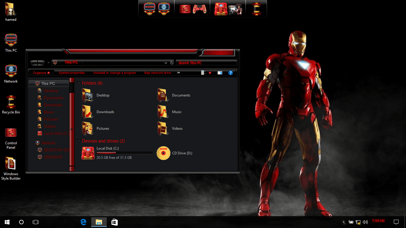 jarvis skin for windows 10